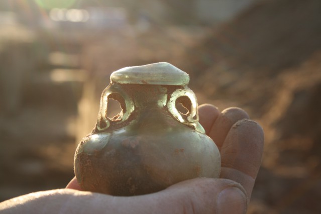Romeinse vondsten Heel - Glazen kruikje