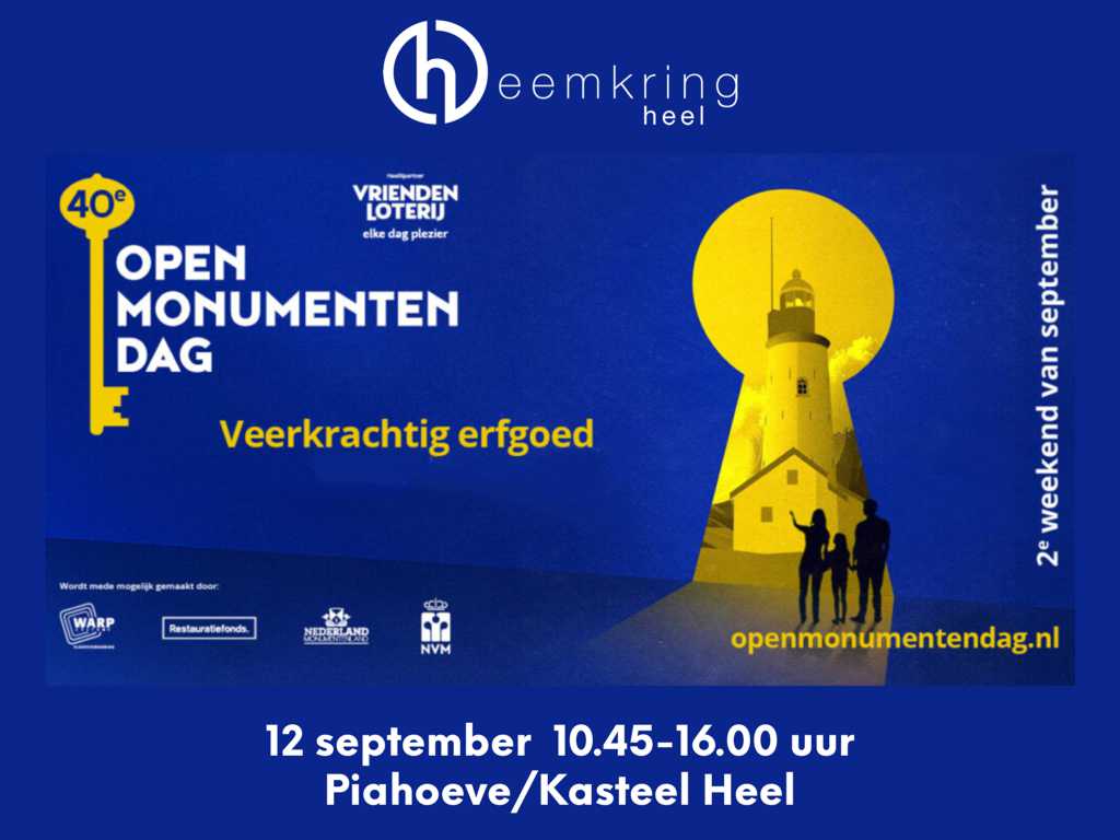Open Monumentendag 2026 - Heemkring Heel